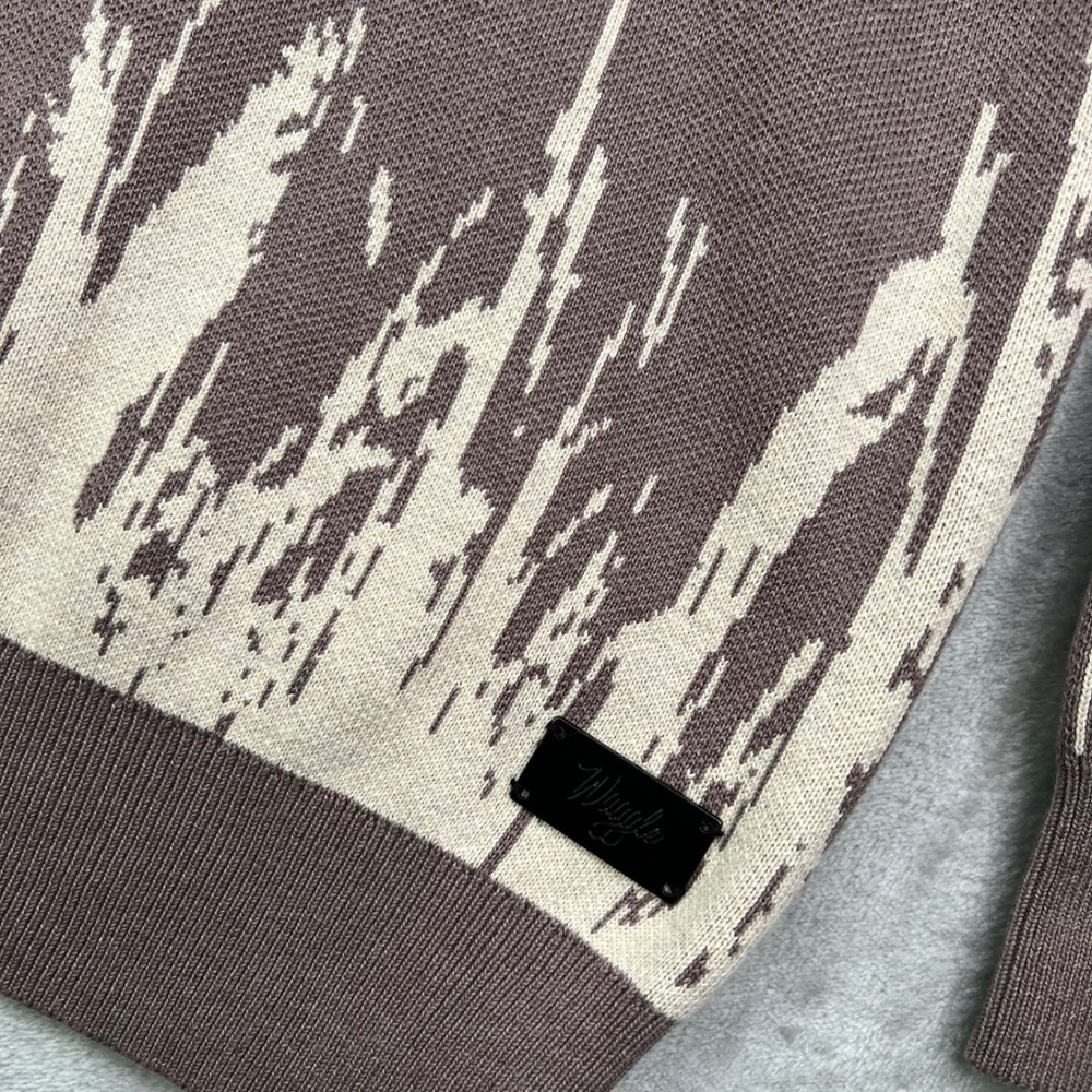 Waggle Upland Wildknit Sweater Mens XL Brown Pheasant Bird Graphic Crewneck - Picture 3 of 12